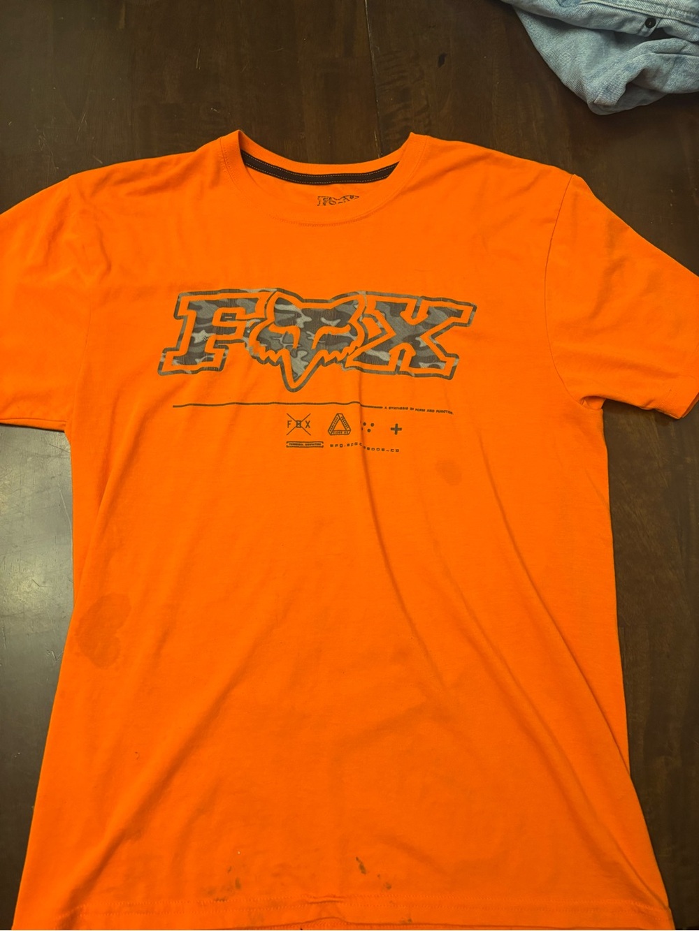 Fox Men’s Bright Orange Graphic Logo Short Sleeve Tee